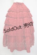 PINK HOUSE / ローンフリルスカート  赤 T-25-11-20-019-LO-SK-SA-ZT419