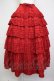 画像1: PINK HOUSE / ローンフリルスカート  赤 T-25-11-20-019-LO-SK-SA-ZT (1)