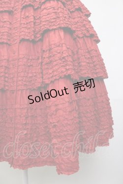 画像3: PINK HOUSE / ローンフリルスカート  赤 T-25-11-20-019-LO-SK-SA-ZT419