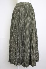 画像1: 【SALE】INGEBORG / ドットプリーツスカート  カーキＸ白 T-25-11-20-021-LO-SK-SA-ZT419 (1)
