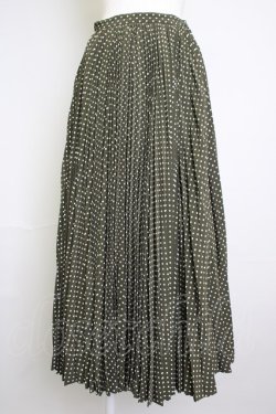 画像1: INGEBORG / ドットプリーツスカート  カーキＸ白 T-25-11-20-021-LO-SK-SA-ZT