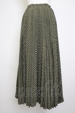 画像2: INGEBORG / ドットプリーツスカート  カーキＸ白 T-25-11-20-021-LO-SK-SA-ZT