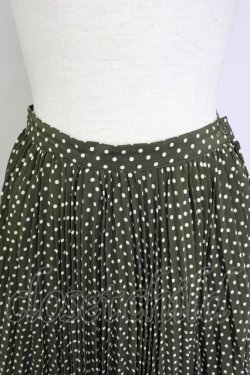 画像3: INGEBORG / ドットプリーツスカート  カーキＸ白 T-25-11-20-021-LO-SK-SA-ZT
