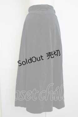 画像2: 【SALE】INGEBORG / コーデュロイペンシルスカート M ブラック T-25-11-20-023-LO-SK-SA-ZT426