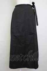 INGEBORG / 斜め切替スカート L ブラック T-25-11-20-025-LO-SK-SA-ZT426