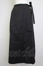 画像1: 【SALE】INGEBORG / 斜め切替スカート L ブラック T-25-11-20-025-LO-SK-SA-ZT426 (1)