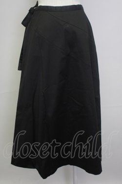 画像2: INGEBORG / 斜め切替スカート L ブラック T-25-11-20-025-LO-SK-SA-ZT