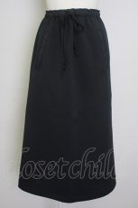 画像1: 【SALE】INGEBORG / ジャージ風スカート  黒 T-25-11-20-026-LO-SK-SA-ZT426 (1)