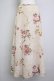画像1: INGEBORG / 桜薔薇柄ロングスカート  ベージュ T-25-11-20-003-LO-SK-AS-ZT (1)