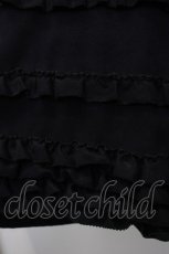 画像4: 【SALE】PINK HOUSE / スエード調フリルスカート  ブラック T-25-11-20-027-LO-SK-SA-ZT426 (4)