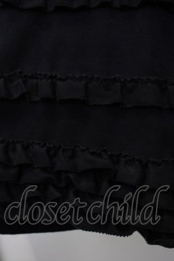 画像4: PINK HOUSE / スエード調フリルスカート  ブラック T-25-11-20-027-LO-SK-SA-ZT