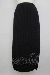 INGEBORG / ニットタイトスカート  黒 T-25-11-20-029-LO-SK-HD-ZT426