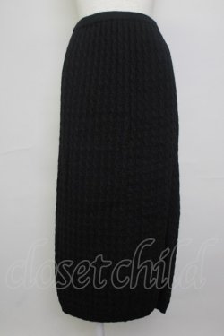 画像1: INGEBORG / ニットタイトスカート  黒 T-25-11-20-029-LO-SK-HD-ZT