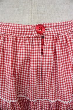 画像3: PINK HOUSE / ギンガムチェックスカート  レッド T-25-11-21-028-LO-SK-SA-ZT