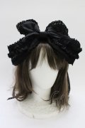 BABY,THE STARS SHINE BRIGHT / シャン・ドゥ・フルールリボンヘッドドレス  黒 T-25-11-21-033-BA-AC-SA-ZT