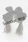 BABY,THE STARS SHINE BRIGHT / シャン・ドゥ・フルールリボンヘッドドレス  黒 T-25-11-21-033-BA-AC-SA-ZI