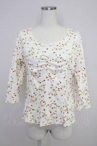 PINK HOUSE / 苺リース型Tシャツ  キナリ T-25-11-21-005-LO-TS-SA-ZI