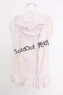 画像2: PINK HOUSE / フード付きノースリーブブラウス  ピンク T-25-11-21-006-LO-BL-SA-ZT