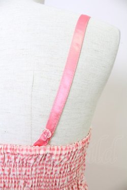 画像3: Emily Temple cute / ギンガムチェックキャミワンピース  赤Ｘ白チェック T-25-11-21-007-ET-OP-SA-ZT