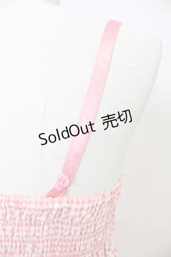 画像3: Emily Temple cute / ギンガムチェックキャミワンピース  赤Ｘ白チェック T-25-11-21-007-ET-OP-SA-ZI