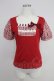 画像1: PINK HOUSE / 袖切替Tシャツ L レッド T-25-11-21-009-LO-TS-SA-ZT (1)