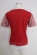 画像2: PINK HOUSE / 袖切替Tシャツ L レッド T-25-11-21-009-LO-TS-SA-ZT (2)