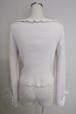 画像2: LIZ LISA / 襟付スクエアリブニットトップス  ピンク T-25-11-21-012-LO-TO-SA-ZT