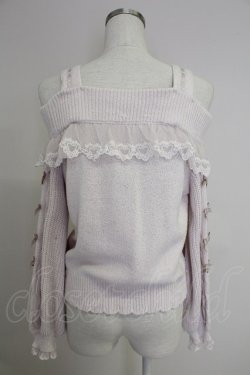 画像2: LIZ LISA / ハートバックルフリルオフショルニット  ピンク T-25-11-21-013-LO-TO-SA-ZT