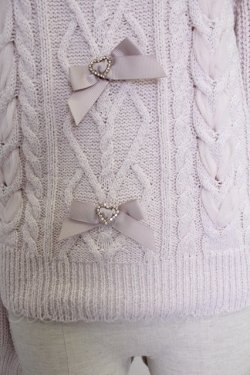 画像4: LIZ LISA / ハートバックルフリルオフショルニット  ピンク T-25-11-21-013-LO-TO-SA-ZT