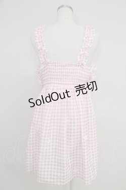 画像2: To Alice / サマーデイジーギンガムチェックジャンパースカート  ピンクチェック T-25-11-21-015-LO-OP-SA-ZI