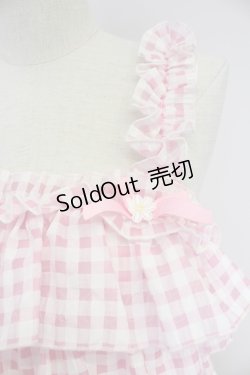 画像3: To Alice / サマーデイジーギンガムチェックジャンパースカート  ピンクチェック T-25-11-21-015-LO-OP-SA-ZI