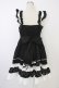 画像2: Angelic Pretty / Sweetフリルジャンパースカート  黒Ｘ白 T-25-11-21-017-AP-OP-SA-ZT (2)