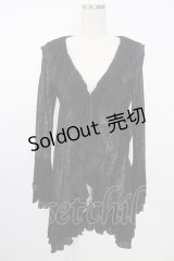 ATELIER BOZ / フロッキーチュールロングカーディガン  黒 T-25-11-21-018-EL-TO-SA-ZI
