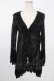 画像1: ATELIER BOZ / フロッキーチュールロングカーディガン  黒 T-25-11-21-018-EL-TO-SA-ZT (1)