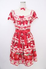 画像1: Angelic Pretty / Melty Berry Princessワンピース  赤 T-25-11-21-019-AP-OP-SA-ZI (1)