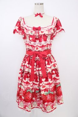 画像1: Angelic Pretty / Melty Berry Princessワンピース  赤 T-25-11-21-019-AP-OP-SA-ZT