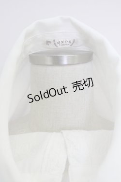 画像3: axes femme / 前レースブラウス風カットプルオーバー  白 T-25-11-21-002-AX-TO-SA-ZI