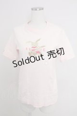 PINK HOUSE / うさぎ2匹ptTシャツ  ピンク T-25-11-21-003-LO-TS-SA-ZI