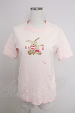 画像1: PINK HOUSE / うさぎ2匹ptTシャツ  ピンク T-25-11-21-003-LO-TS-SA-ZT