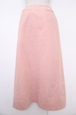 画像2: PINK HOUSE / うさぎ2匹刺繍ボタンスカート L ピンク T-25-11-21-027-LO-SK-SA-ZI (2)