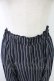 画像3: PUTUMAYO / ストライプサルエルパンツ  黒Ｘネイビー T-25-11-23-035-PT-PA-SA-ZT (3)