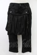 BPN FOR MEN / サイドポーチ付きパンツ M 黒 T-25-11-23-036-GO-PA-SA-ZT
