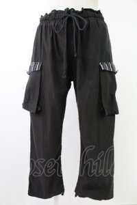 PUTUMAYO / サイドポケットパンツ  黒Ｘ青 T-25-11-23-037-PT-PA-SA-ZI