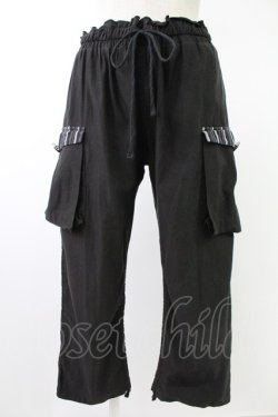 画像1: PUTUMAYO / サイドポケットパンツ  黒Ｘ青 T-25-11-23-037-PT-PA-SA-ZT