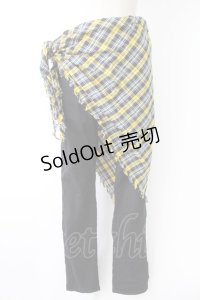 PUTUMAYO / AMNESIAコラボ トーマ ストール付きレギパン  黒 T-25-11-23-038-PT-PA-SA-ZI