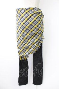 画像2: PUTUMAYO / AMNESIAコラボ トーマ ストール付きレギパン  黒 T-25-11-23-038-PT-PA-SA-ZT