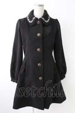 画像1: axes femme POETIQUE / 不思議の国のアリスコート  黒Ｘ白 T-25-11-23-040-AX-CO-SA-ZT