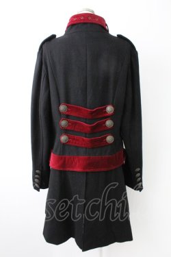 画像2: PUTUMAYO / 2WAYロングコート  黒Ｘボルドー T-25-11-23-041-PT-CO-SA-ZT