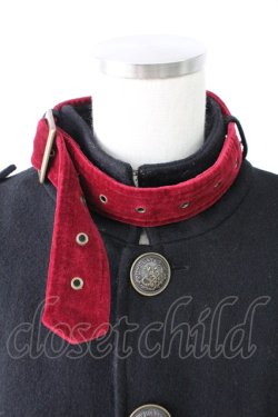 画像4: PUTUMAYO / 2WAYロングコート  黒Ｘボルドー T-25-11-23-041-PT-CO-SA-ZT