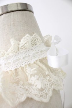 画像3: ATELIER PIERROT / レースリボンチョーカー  アイボリー T-25-11-23-042-EL-AC-SA-ZT